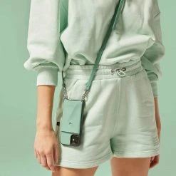 Bandolier 2021 SS Unisex Street Style Plain Leather IPhone 8 IPhone 8 Plus For Women Light Jade/silver X Iphone11pro -Bandolier Online Shop org 8742