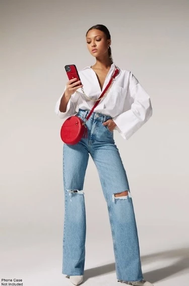 Bandolier 2021 SS Logo Tech Accessories For Women Red/gold X One Size 6 Bandolier 2021 SS Logo Tech Accessories For Women Red/gold X One Size - Image 6