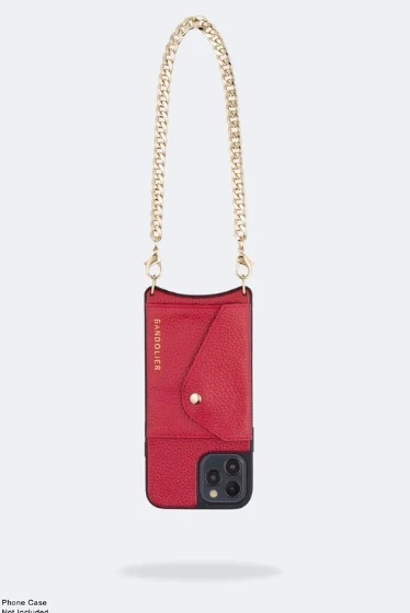 Bandolier 2021 SS Logo Tech Accessories For Women Red/gold X One Size 11 Bandolier 2021 SS Logo Tech Accessories For Women Red/gold X One Size - Image 11