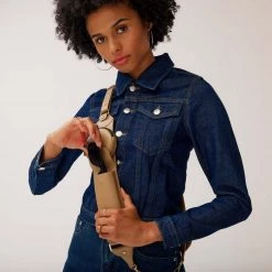 Bandolier Plain Leather Logo IPhone 13 IPhone 13 Pro IPhone 13 Pro Max For Women Tan/gold X Iphone 13 Pro -Bandolier Online Shop org 8926