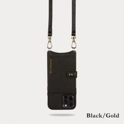 Bandolier Plain Leather Logo IPhone 13 IPhone 13 Mini IPhone 13 Pro For Women Black/pewter X Iphone 13 Pro Max -Bandolier Online Shop org 8953