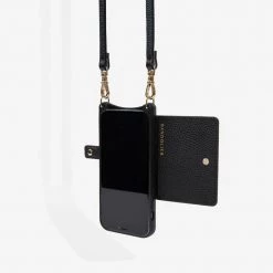 Bandolier Plain Leather Logo IPhone 13 IPhone 13 Mini IPhone 13 Pro For Women Black/pewter X Iphone 13 Pro Max -Bandolier Online Shop org 8954