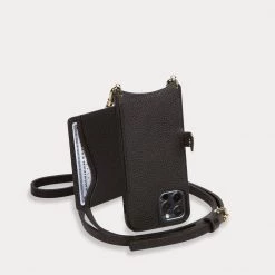 Bandolier Plain Leather Logo IPhone 13 IPhone 13 Mini IPhone 13 Pro For Women Black/pewter X Iphone 13 Pro Max -Bandolier Online Shop org 8957