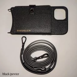 Bandolier Plain Leather Logo IPhone 13 IPhone 13 Mini IPhone 13 Pro For Women Black/pewter X Iphone 13 Pro Max -Bandolier Online Shop org 8959