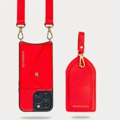 Bandolier 2022-23FW Plain Leather IPhone XS IPhone 11 Pro IPhone 11 Pro Max For Women ①palace Blue/silver X Iphone 13pro -Bandolier Online Shop org 8981