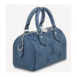 Louis Vuitton MONOGRAM EMPREINTE 2021-22FW Speedy Bandoulière 20 (M58958) For Women Navy Blue (check Required) X One Size -Bandolier Online Shop org 9007