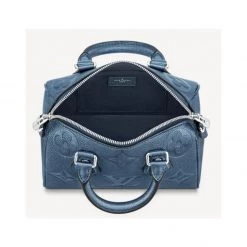 Louis Vuitton MONOGRAM EMPREINTE 2021-22FW Speedy Bandoulière 20 (M58958) For Women Navy Blue (check Required) X One Size -Bandolier Online Shop org 9008