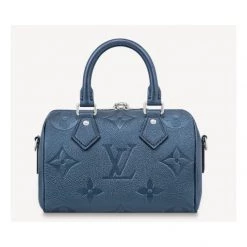 Louis Vuitton MONOGRAM EMPREINTE 2021-22FW Speedy Bandoulière 20 (M58958) For Women Navy Blue (check Required) X One Size -Bandolier Online Shop org 9010
