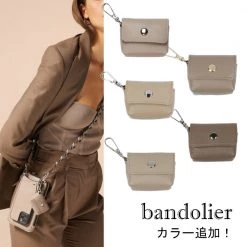Bandolier Plain Logo Tech Accessories For Women Greige/silver X Airpod 3