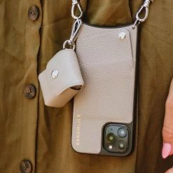 Bandolier Plain Logo Tech Accessories For Women Greige/silver X Airpod 3 -Bandolier Online Shop org 9028