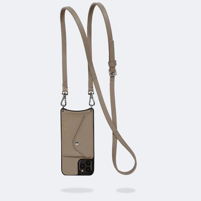 Bandolier Unisex Street Style Plain Leather Logo IPhone 13 For Women Beige (stock Check Required) X (4) Beige 4 Bandolier Unisex Street Style Plain Leather Logo IPhone 13 For Women Beige (stock Check Required) X (4) Beige - Image 4