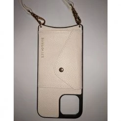 Bandolier Plain Leather Logo IPhone 13 IPhone 13 Pro IPhone 13 Pro Max For Women Ivory/gold X Iphone 13 Pro Max -Bandolier Online Shop org 906