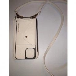 Bandolier Plain Leather Logo IPhone 13 IPhone 13 Pro IPhone 13 Pro Max For Women Ivory/gold X Iphone 13 Pro Max -Bandolier Online Shop org 907