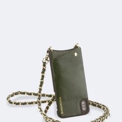 Bandolier 2020 Cruise Unisex Street Style Plain Leather IPhone 8 IPhone 8 Plus For Women Evergreen/gold X Iphonexs/x -Bandolier Online Shop org 9085