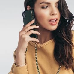 Bandolier 2020 Cruise Unisex Street Style Plain Leather IPhone 8 IPhone 8 Plus For Women Evergreen/gold X Iphonexs/x -Bandolier Online Shop org 9089