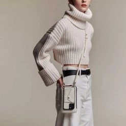 Bandolier Plain Leather Logo IPhone 13 IPhone 13 Pro IPhone 13 Pro Max For Women Ivory/gold X Iphone 13 Pro Max -Bandolier Online Shop org 909