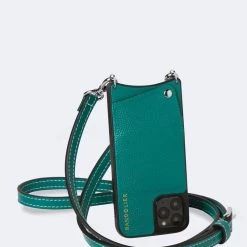 Bandolier 2020-21FW Unisex Street Style Plain Leather IPhone 8 IPhone 8 Plus For Women Emerald Green/silver X Iphonexs/x -Bandolier Online Shop org 9099