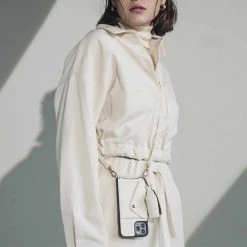 Bandolier Plain Leather Logo IPhone 13 IPhone 13 Pro IPhone 13 Pro Max For Women Ivory/gold X Iphone 13 Pro Max -Bandolier Online Shop org 910