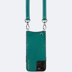 Bandolier 2020-21FW Unisex Street Style Plain Leather IPhone 8 IPhone 8 Plus For Women Emerald Green/silver X Iphonexs/x -Bandolier Online Shop org 9100