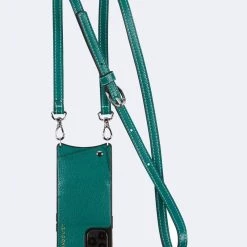 Bandolier 2020-21FW Unisex Street Style Plain Leather IPhone 8 IPhone 8 Plus For Women Emerald Green/silver X Iphonexs/x -Bandolier Online Shop org 9101