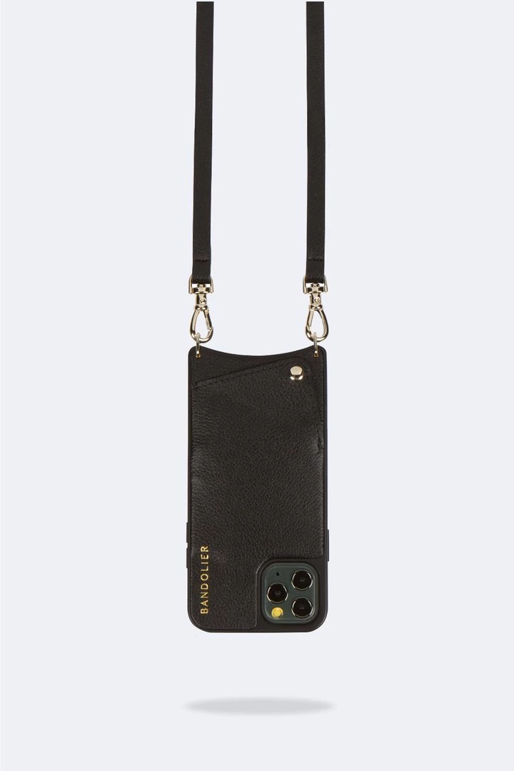 Bandolier 2020 Cruise Unisex Street Style Plain Leather IPhone 8 IPhone 8 Plus For Women Black/gold(vegan) X Iphonexs/x 2 Bandolier 2020 Cruise Unisex Street Style Plain Leather IPhone 8 IPhone 8 Plus For Women Black/gold(vegan) X Iphonexs/x - Image 2