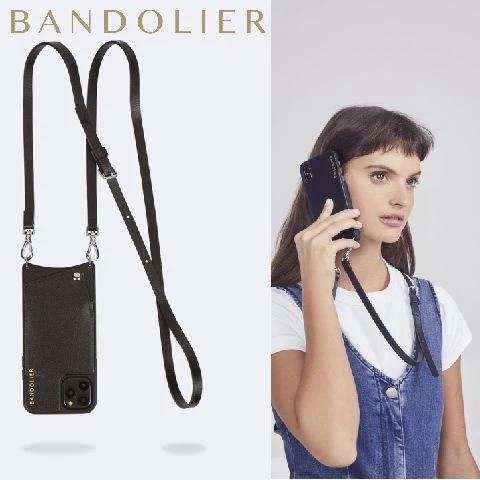 Bandolier 2020 Cruise Unisex Street Style Plain Leather IPhone 8 IPhone 8 Plus For Women Black/silver(vegan) X Iphone12mini 1 Bandolier 2020 Cruise Unisex Street Style Plain Leather IPhone 8 IPhone 8 Plus For Women Black/silver(vegan) X Iphone12mini