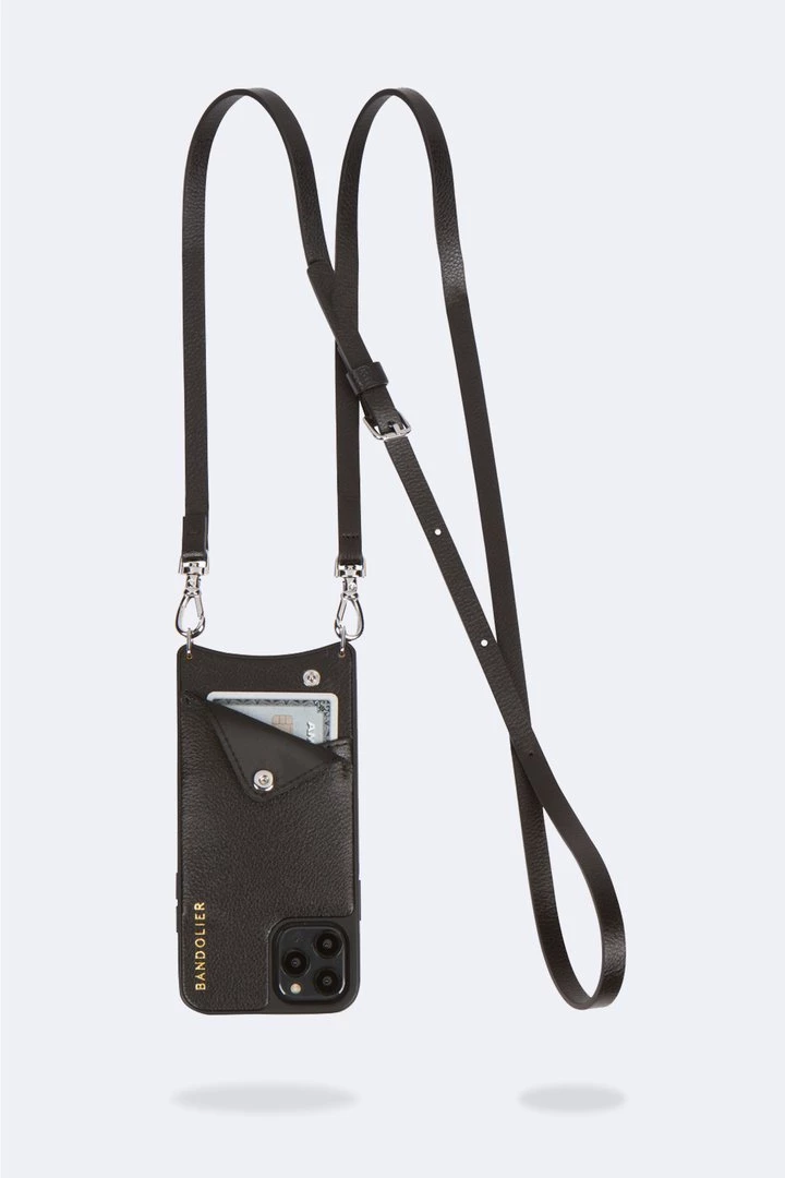 Bandolier 2020 Cruise Unisex Street Style Plain Leather IPhone 8 IPhone 8 Plus For Women Black/silver(vegan) X Iphone12mini 6 Bandolier 2020 Cruise Unisex Street Style Plain Leather IPhone 8 IPhone 8 Plus For Women Black/silver(vegan) X Iphone12mini - Image 6