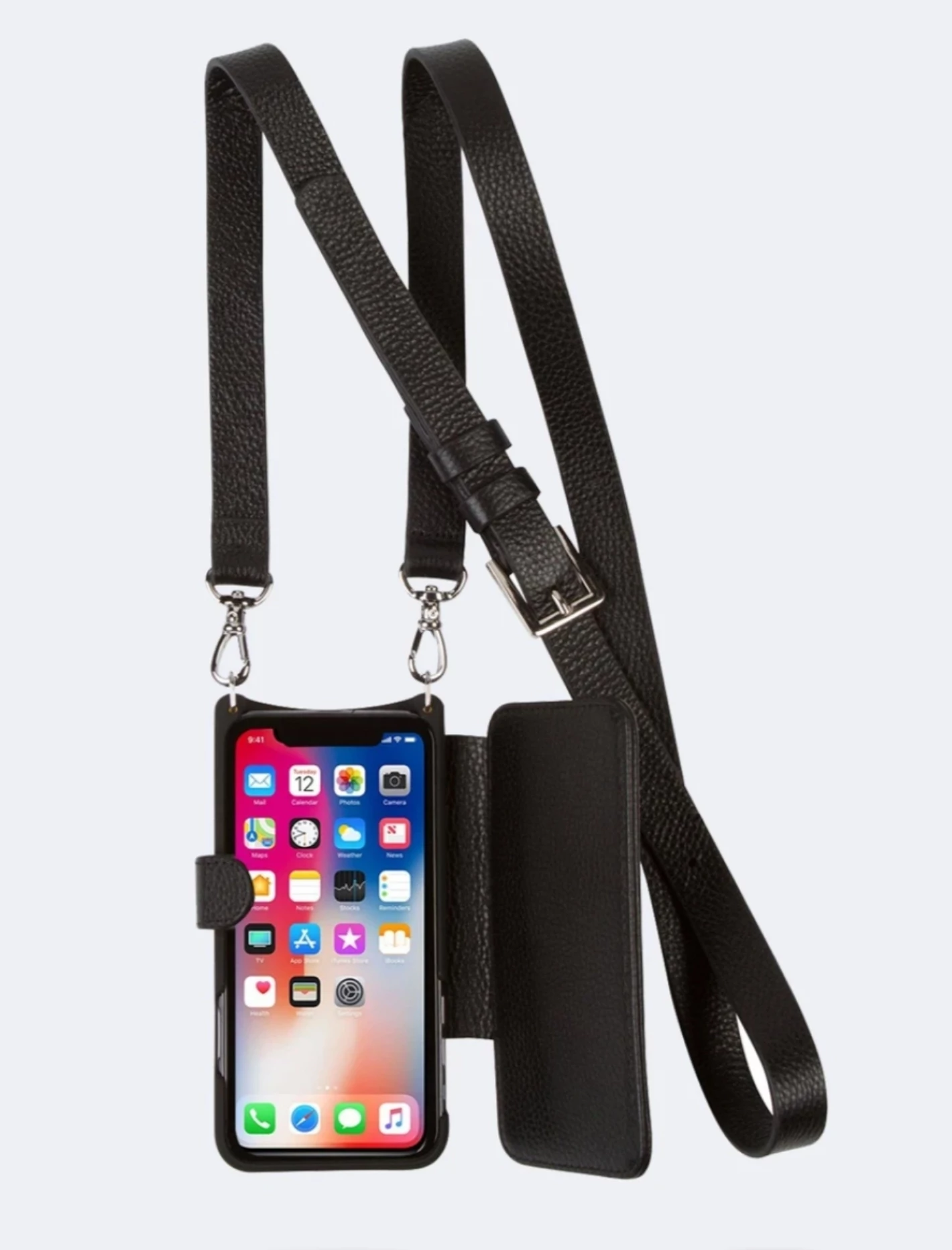 Bandolier 2020 Cruise Unisex Plain Leather IPhone 8 IPhone 8 Plus IPhone X For Women Black/pewter X Iphone Xsmax 17 Bandolier 2020 Cruise Unisex Plain Leather IPhone 8 IPhone 8 Plus IPhone X For Women Black/pewter X Iphone Xsmax - Image 17