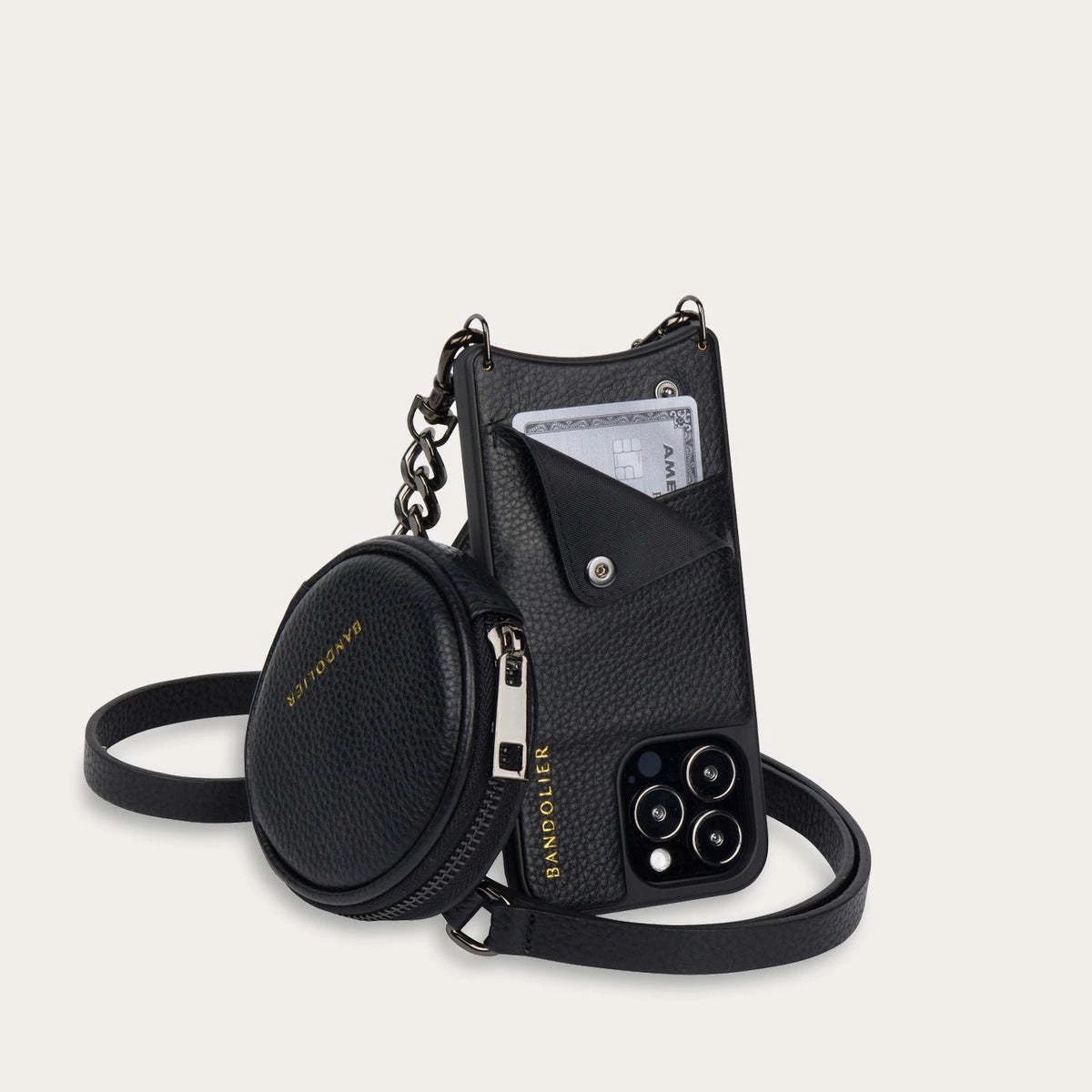 Bandolier Unisex Street Style Plain Leather Co-ord Logo IPhone 13 For Women Black X Iphone13 6 Bandolier Unisex Street Style Plain Leather Co-ord Logo IPhone 13 For Women Black X Iphone13 - Image 6