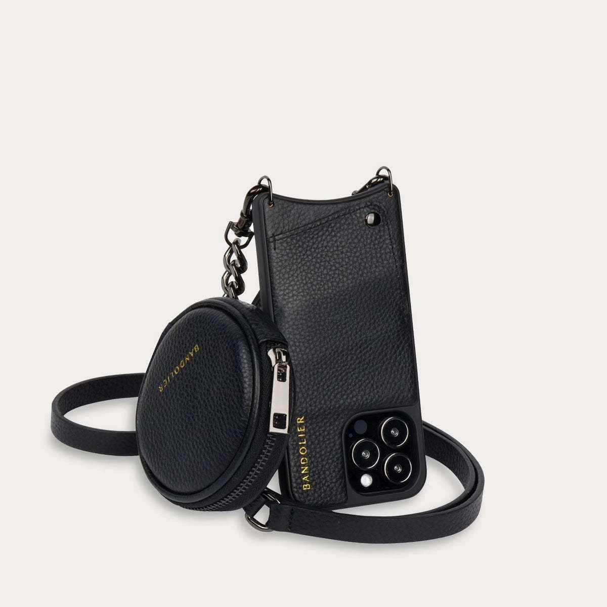 Bandolier Unisex Street Style Plain Leather Co-ord Logo IPhone 13 For Women Black X Iphone13 7 Bandolier Unisex Street Style Plain Leather Co-ord Logo IPhone 13 For Women Black X Iphone13 - Image 7