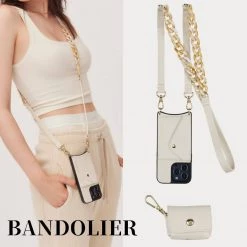 Bandolier Unisex Plain Leather Co-ord Logo IPhone 13 IPhone 13 Mini For Women Airpods Pro X Iphone 12/12 Pro