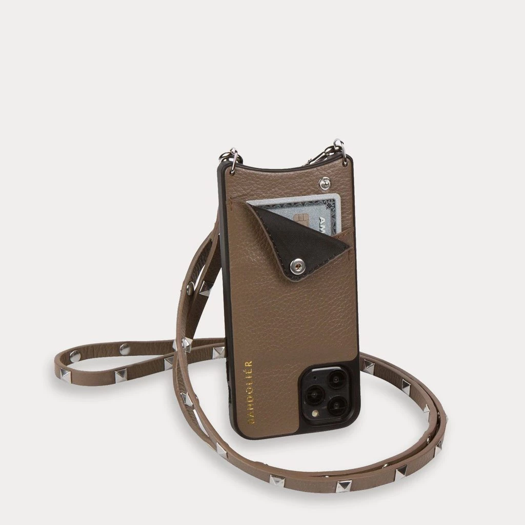 Bandolier SARAH Studded IPhone 8 Plus IPhone X IPhone XS IPhone XS Max For Women Dark Taupe/silver X Iphone11 Pro 1 Bandolier SARAH Studded IPhone 8 Plus IPhone X IPhone XS IPhone XS Max For Women Dark Taupe/silver X Iphone11 Pro