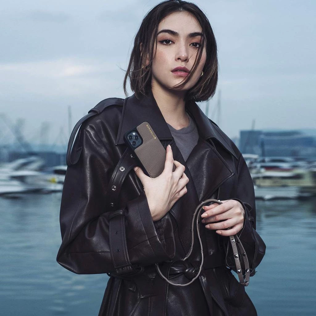 Bandolier SARAH Studded IPhone 8 Plus IPhone X IPhone XS IPhone XS Max For Women Dark Taupe/silver X Iphone11 Pro 3 Bandolier SARAH Studded IPhone 8 Plus IPhone X IPhone XS IPhone XS Max For Women Dark Taupe/silver X Iphone11 Pro - Image 3