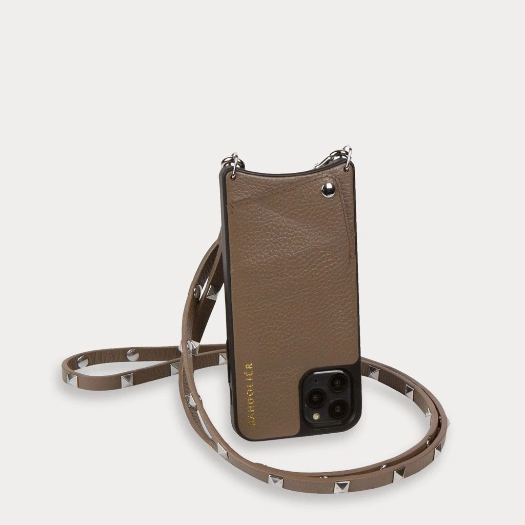 Bandolier SARAH Studded IPhone 8 Plus IPhone X IPhone XS IPhone XS Max For Women Dark Taupe/silver X Iphone11 Pro 4 Bandolier SARAH Studded IPhone 8 Plus IPhone X IPhone XS IPhone XS Max For Women Dark Taupe/silver X Iphone11 Pro - Image 4