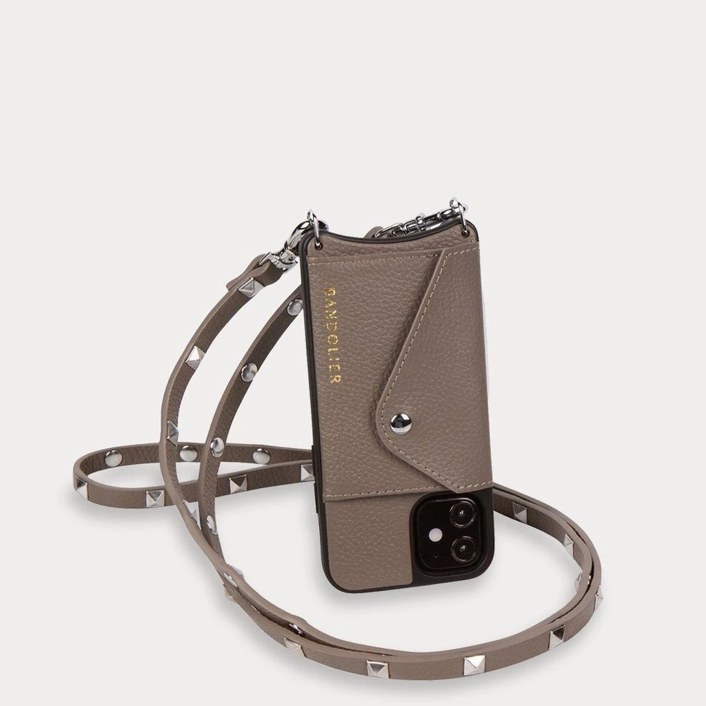 Bandolier SARAH Studded IPhone 8 Plus IPhone X IPhone XS IPhone XS Max For Women Dark Taupe/silver X Iphone11 Pro 11 Bandolier SARAH Studded IPhone 8 Plus IPhone X IPhone XS IPhone XS Max For Women Dark Taupe/silver X Iphone11 Pro - Image 11