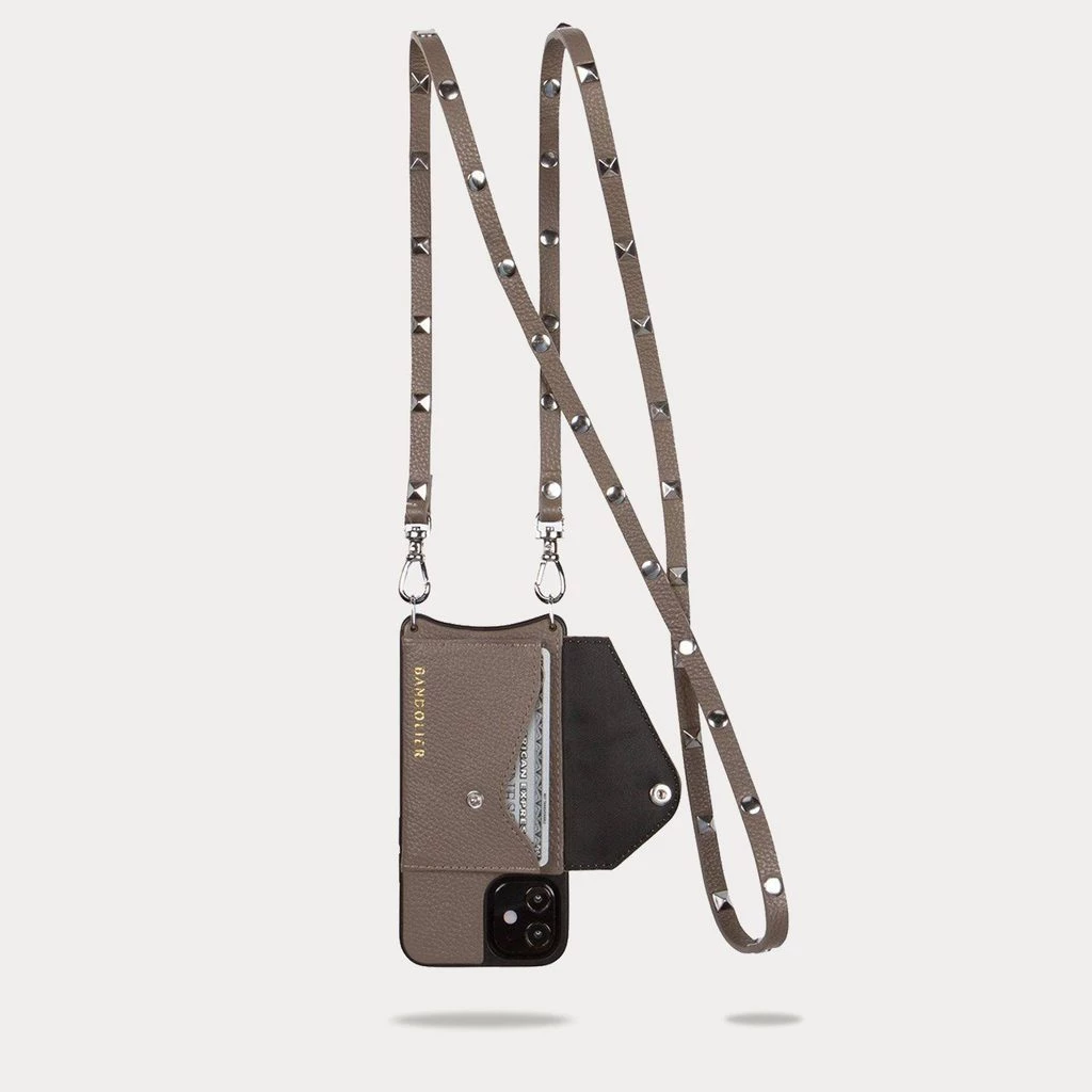 Bandolier SARAH Studded IPhone 8 Plus IPhone X IPhone XS IPhone XS Max For Women Dark Taupe/silver X Iphone11 Pro 13 Bandolier SARAH Studded IPhone 8 Plus IPhone X IPhone XS IPhone XS Max For Women Dark Taupe/silver X Iphone11 Pro - Image 13