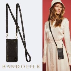 Bandolier 2020 Cruise Unisex Street Style Plain Leather IPhone 8 IPhone 8 Plus For Women Black/gold X Iphonexsmax