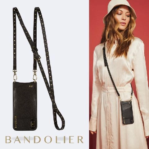 Bandolier 2020 Cruise Unisex Street Style Plain Leather IPhone 8 IPhone 8 Plus For Women Black/gold X Iphonexsmax 1 Bandolier 2020 Cruise Unisex Street Style Plain Leather IPhone 8 IPhone 8 Plus For Women Black/gold X Iphonexsmax
