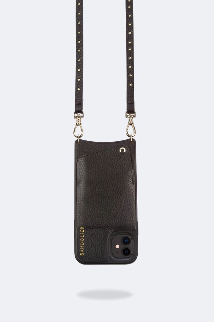 Bandolier 2020 Cruise Unisex Street Style Plain Leather IPhone 8 IPhone 8 Plus For Women Black/gold X Iphonexsmax 2 Bandolier 2020 Cruise Unisex Street Style Plain Leather IPhone 8 IPhone 8 Plus For Women Black/gold X Iphonexsmax - Image 2