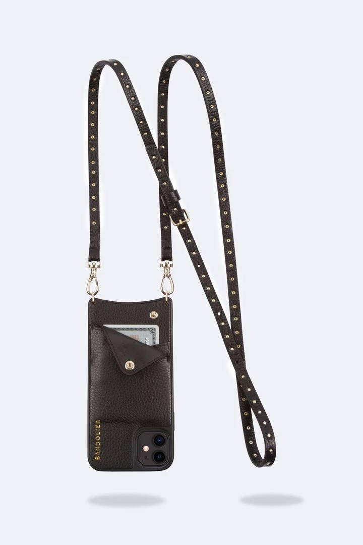 Bandolier 2020 Cruise Unisex Street Style Plain Leather IPhone 8 IPhone 8 Plus For Women Black/gold X Iphonexsmax 3 Bandolier 2020 Cruise Unisex Street Style Plain Leather IPhone 8 IPhone 8 Plus For Women Black/gold X Iphonexsmax - Image 3