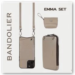Bandolier EMMA 2021 SS Plain Leather Co-ord IPhone X IPhone XS IPhone XS Max For Women Primrose/silver X Iphone Xs/x