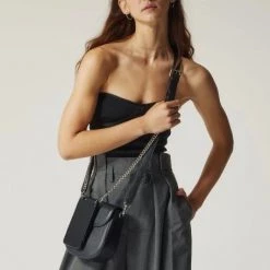 Bandolier Casual Style Unisex Blended Fabrics Street Style 2WAY 3WAY For Women Black/silver X One Size -Bandolier Online Shop org 9358