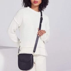 Bandolier Casual Style Unisex Blended Fabrics Street Style 2WAY 3WAY For Women Black/silver X One Size -Bandolier Online Shop org 9359