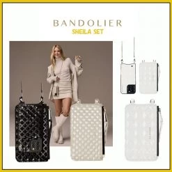 Bandolier Plain IPhone 8 IPhone 8 Plus IPhone X IPhone XS For Women Black Embossed/pewter X One Size