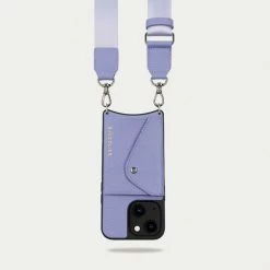 Bandolier Unisex Street Style Plain Leather Logo IPhone 13 For Women Lavender X Iphone13 -Bandolier Online Shop org 9406