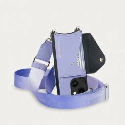 Bandolier Unisex Street Style Plain Leather Logo IPhone 13 For Women Lavender X Iphone13 -Bandolier Online Shop org 9408