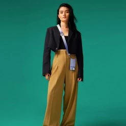 Bandolier Unisex Street Style Plain Leather Logo IPhone 13 For Women Lavender X Iphone13 -Bandolier Online Shop org 9410