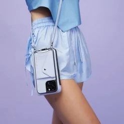 Bandolier Plain Leather IPhone XS Max Logo IPhone 13 IPhone 13 Pro For Women Periwinkle/silver X Iphone 13 Pro -Bandolier Online Shop org 9425