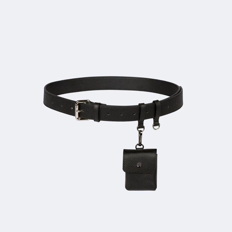 Bandolier Chain Plain Leather Tech Accessories For Women Black/gold X One Size 10 Bandolier Chain Plain Leather Tech Accessories For Women Black/gold X One Size - Image 10