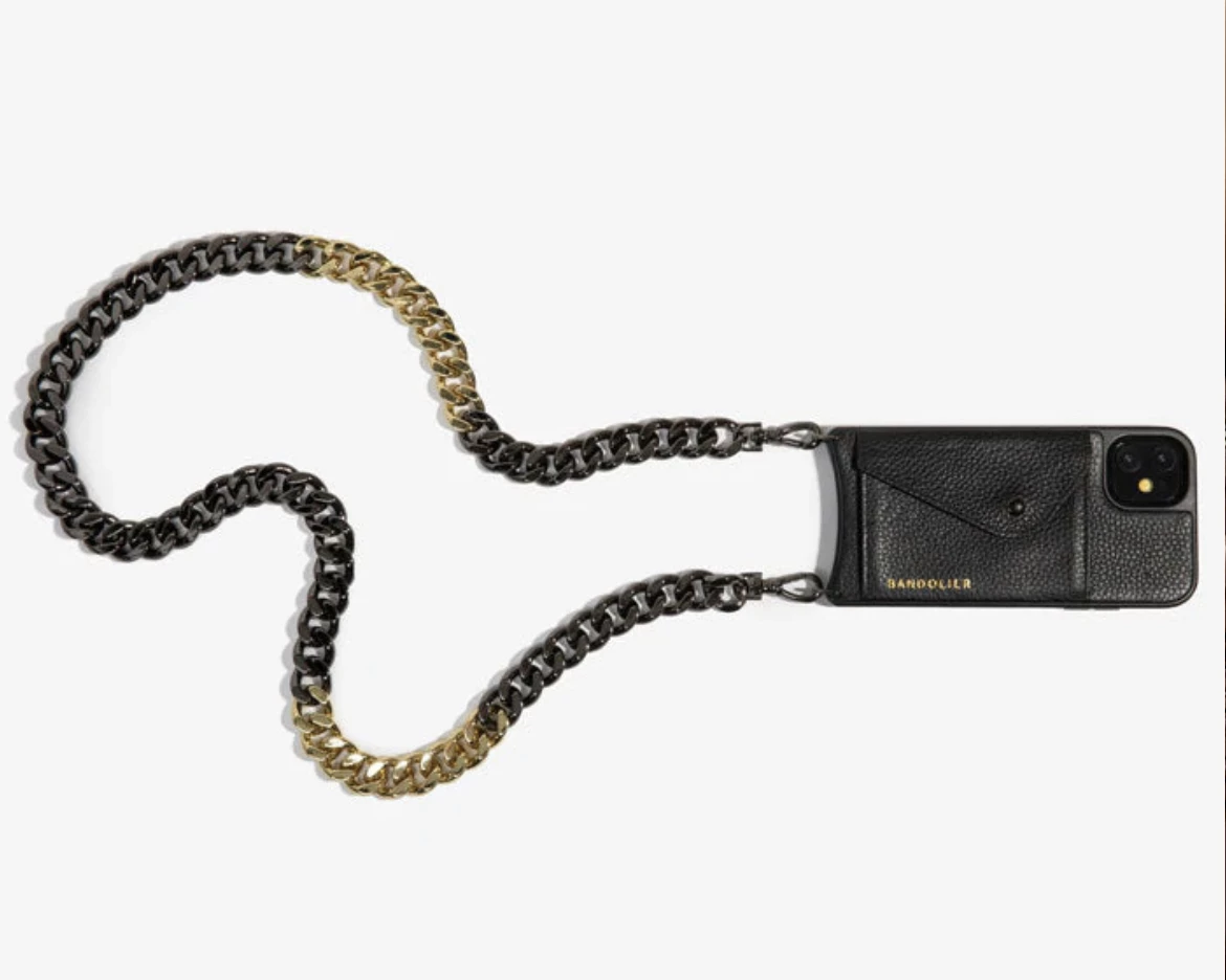 Bandolier Chain Plain Leather Co-ord IPhone 13 IPhone 13 Pro For Women Black/gold X Iphone 13 7 Bandolier Chain Plain Leather Co-ord IPhone 13 IPhone 13 Pro For Women Black/gold X Iphone 13 - Image 7